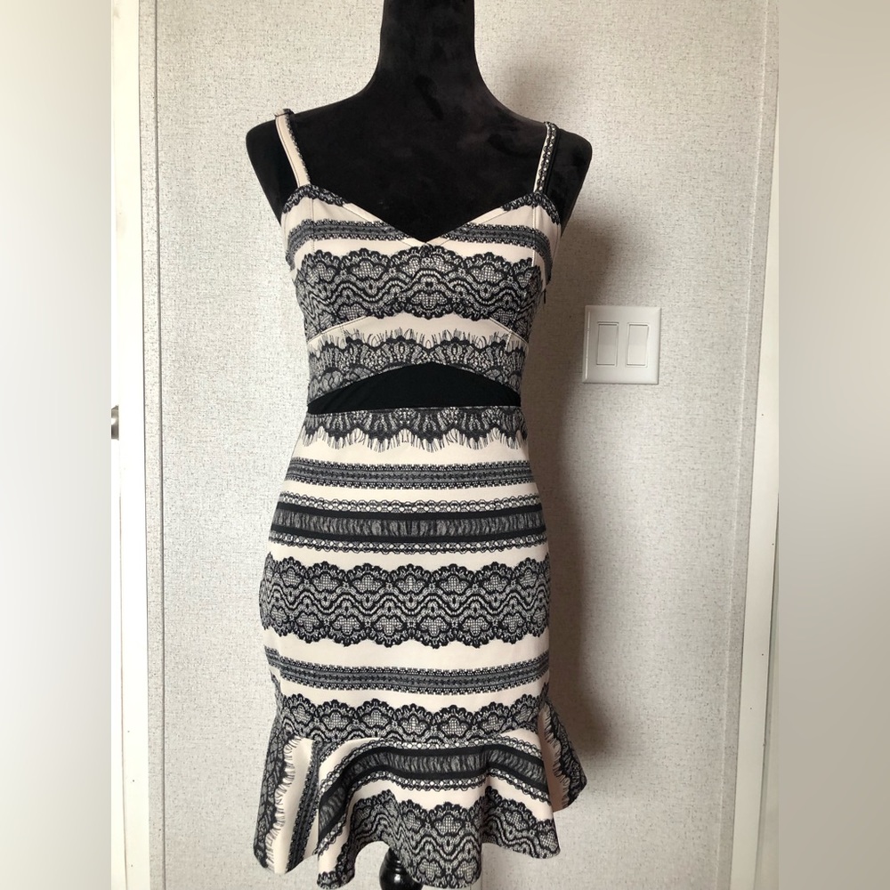 Black and White Mini Dress S